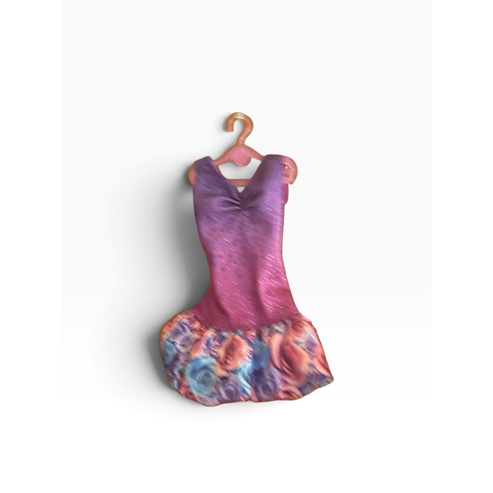 Barbie Fashionistas Rainbow Wave 2012 Articulated Purple Rose Mini Dress